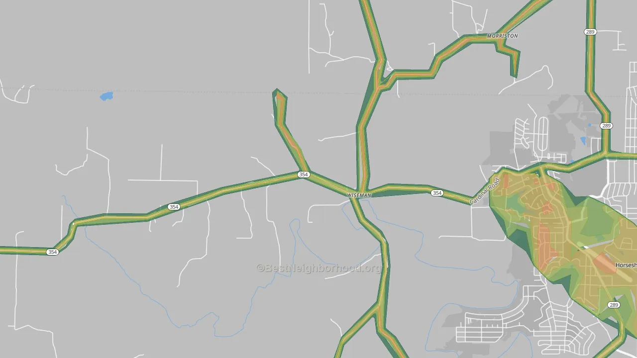 Wiseman, AR Map of Noise Levels in Wiseman