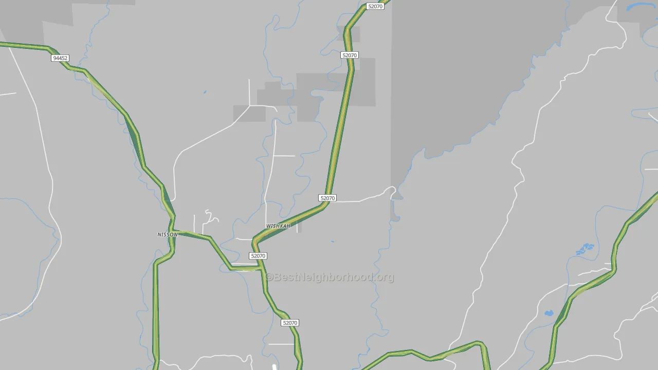 Wishkah, WA Map of Noise Levels in Wishkah