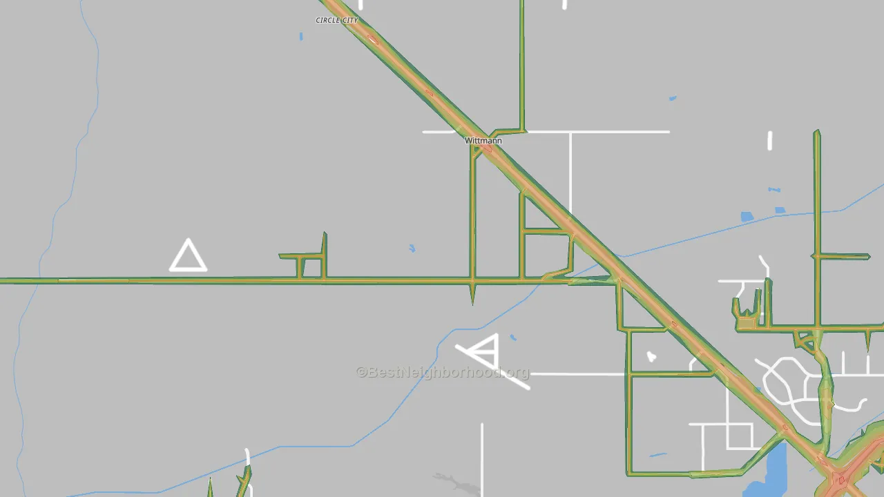 Wittmann, AZ Map of Noise Levels in Wittmann