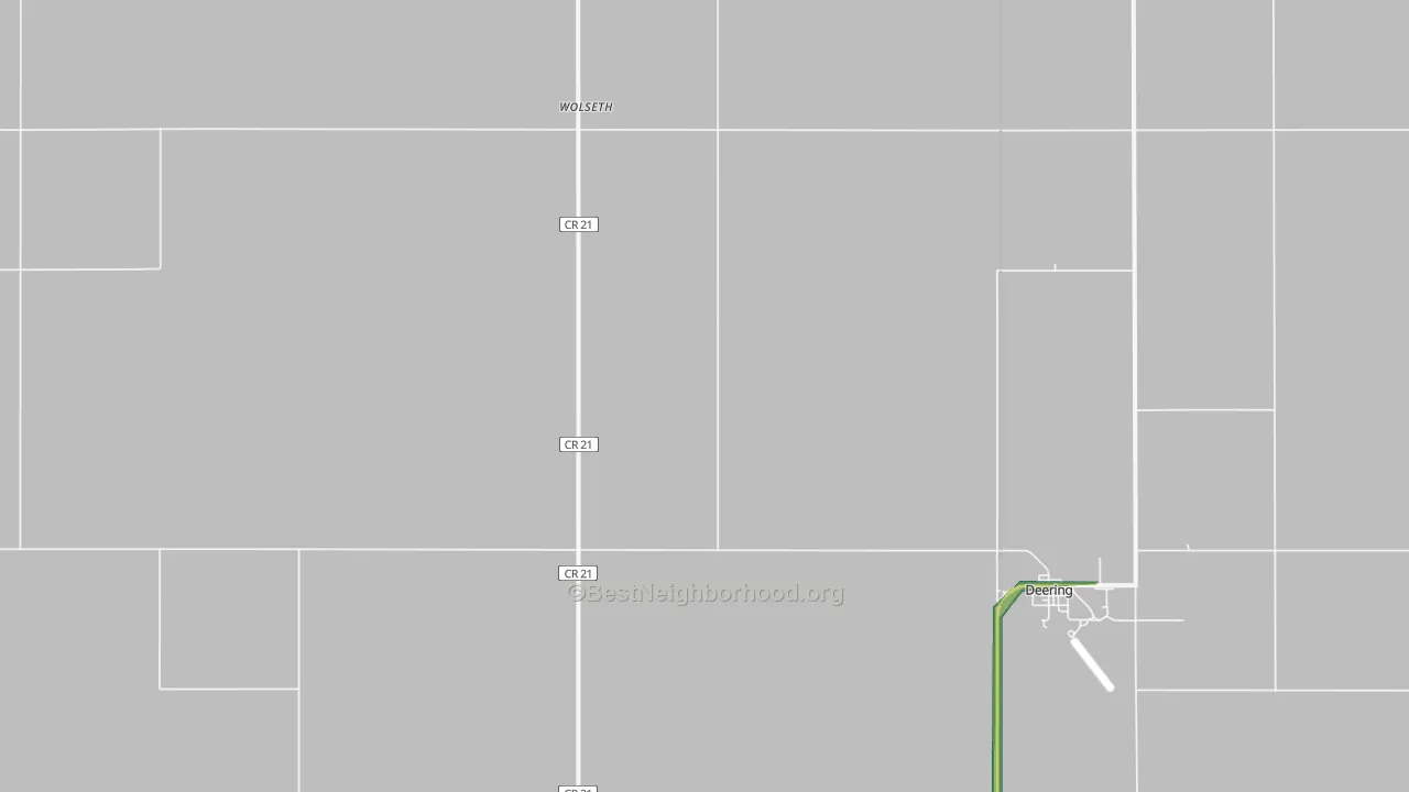 Wolseth, ND Map of Noise Levels in Wolseth