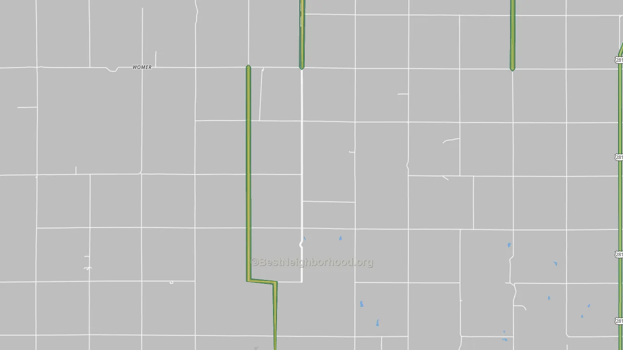 Womer, KS Map of Noise Levels in Womer