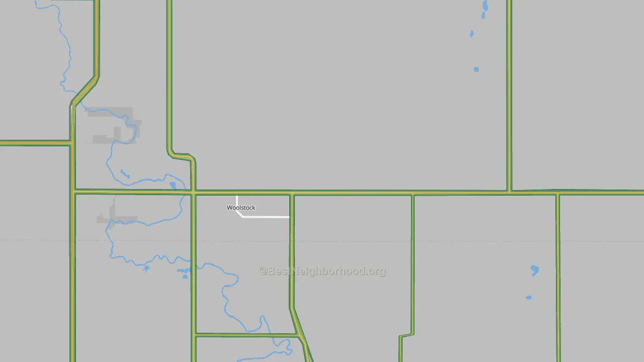 Woolstock, IA Map of Noise Levels in Woolstock