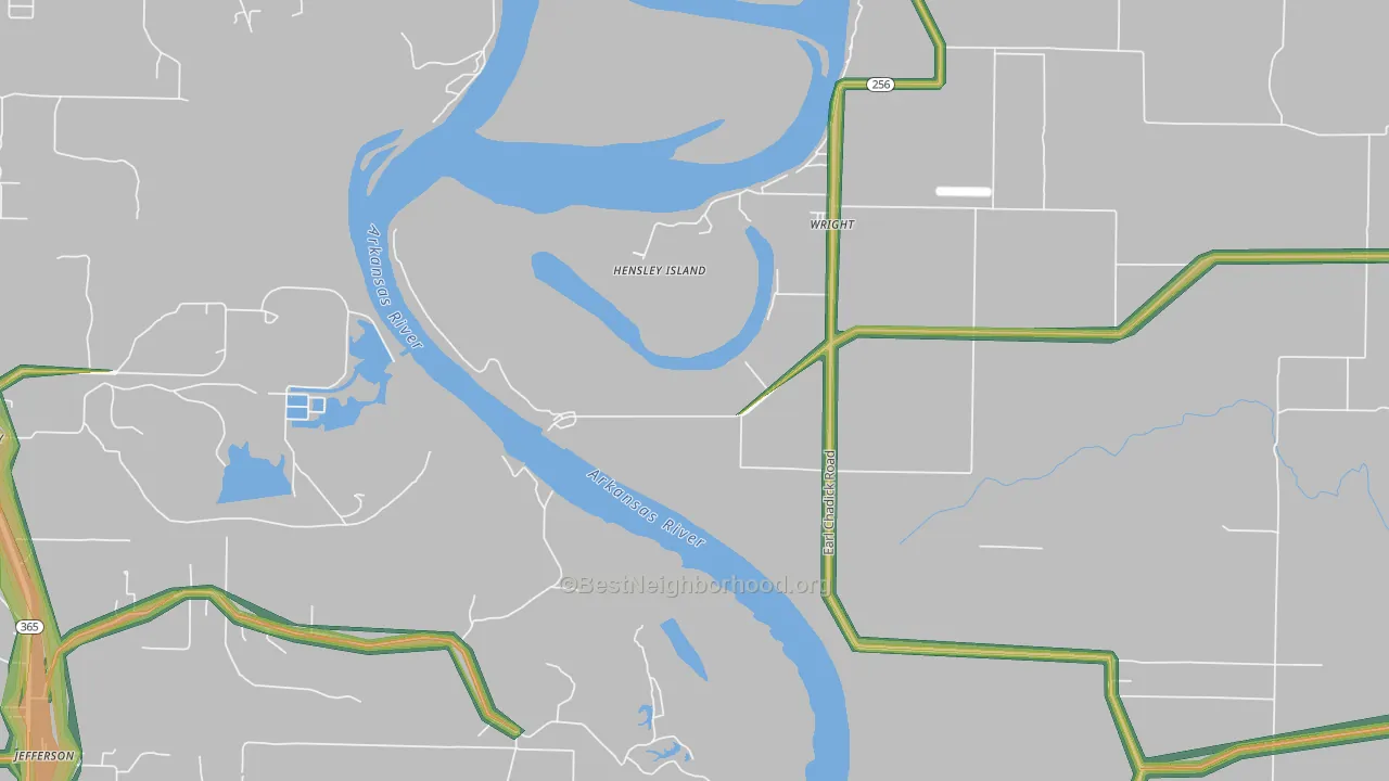 Wright, AR Map of Noise Levels in Wright