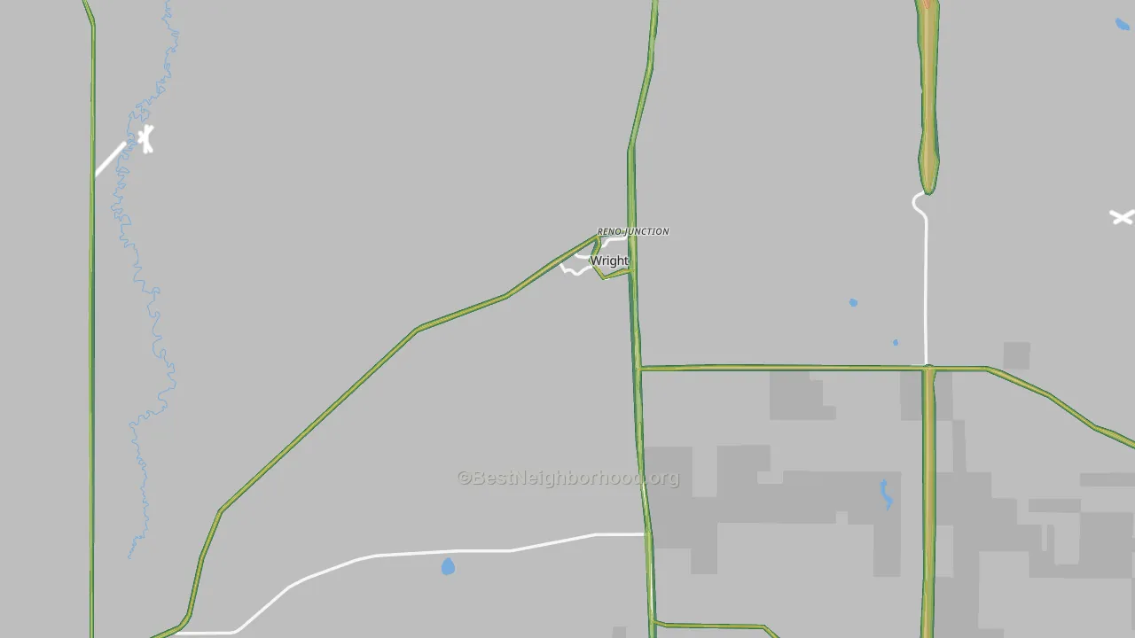 Wright, WY Map of Noise Levels in Wright