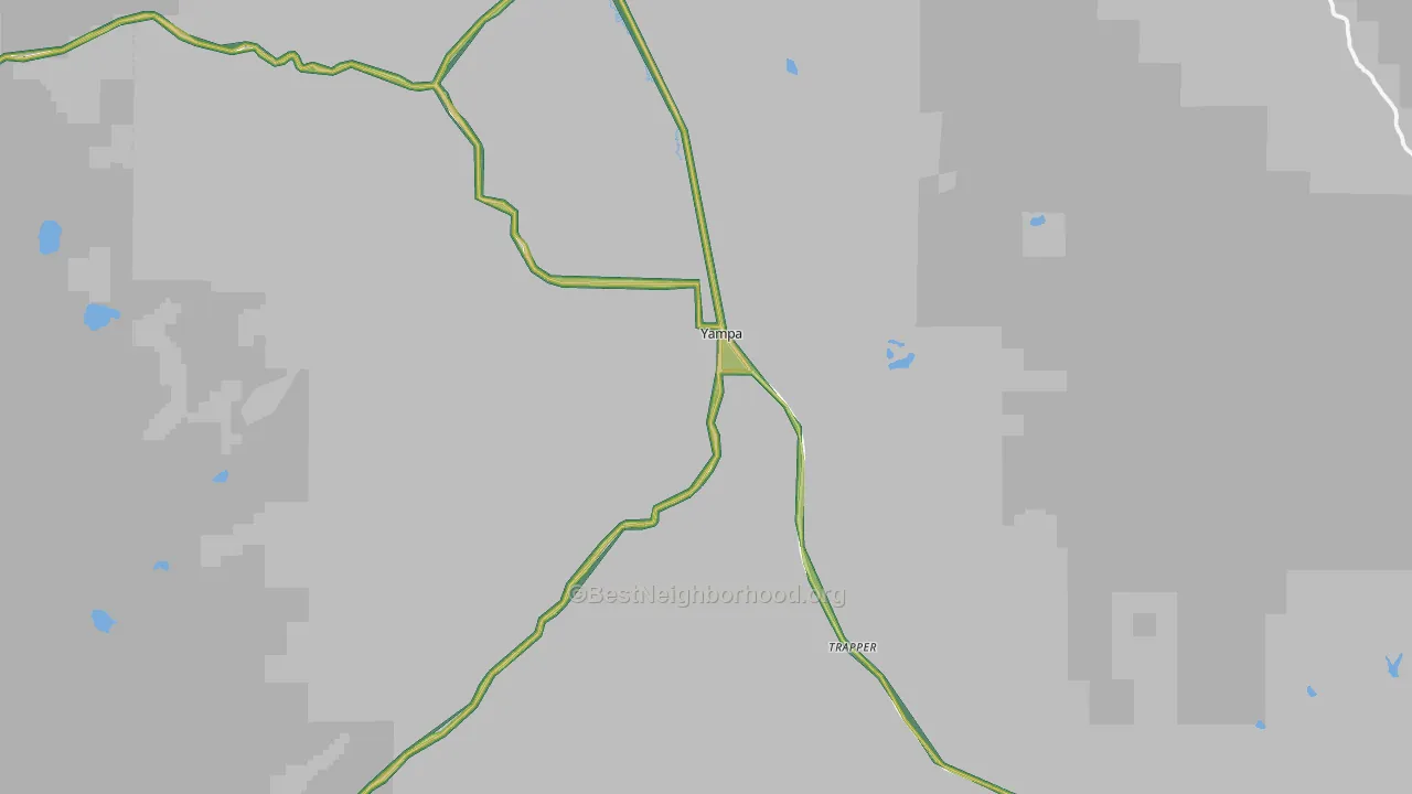Yampa, CO Map of Noise Levels in Yampa