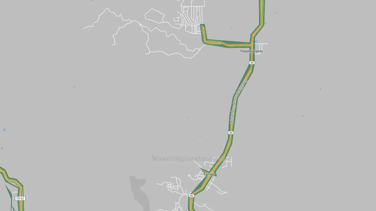Yarnell, AZ Map of Noise Levels in Yarnell