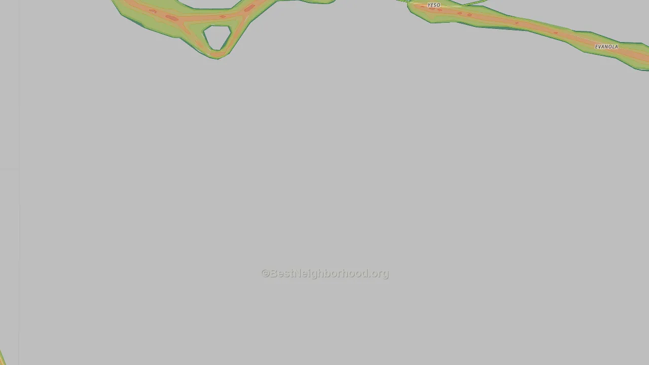 Yeso, NM Map of Noise Levels in Yeso
