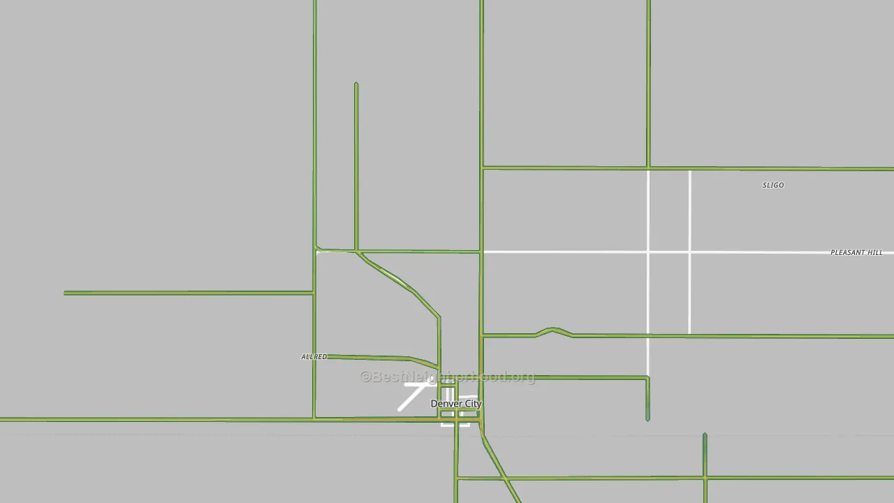 Yoakum County, TX Map of Noise Levels in Yoakum County