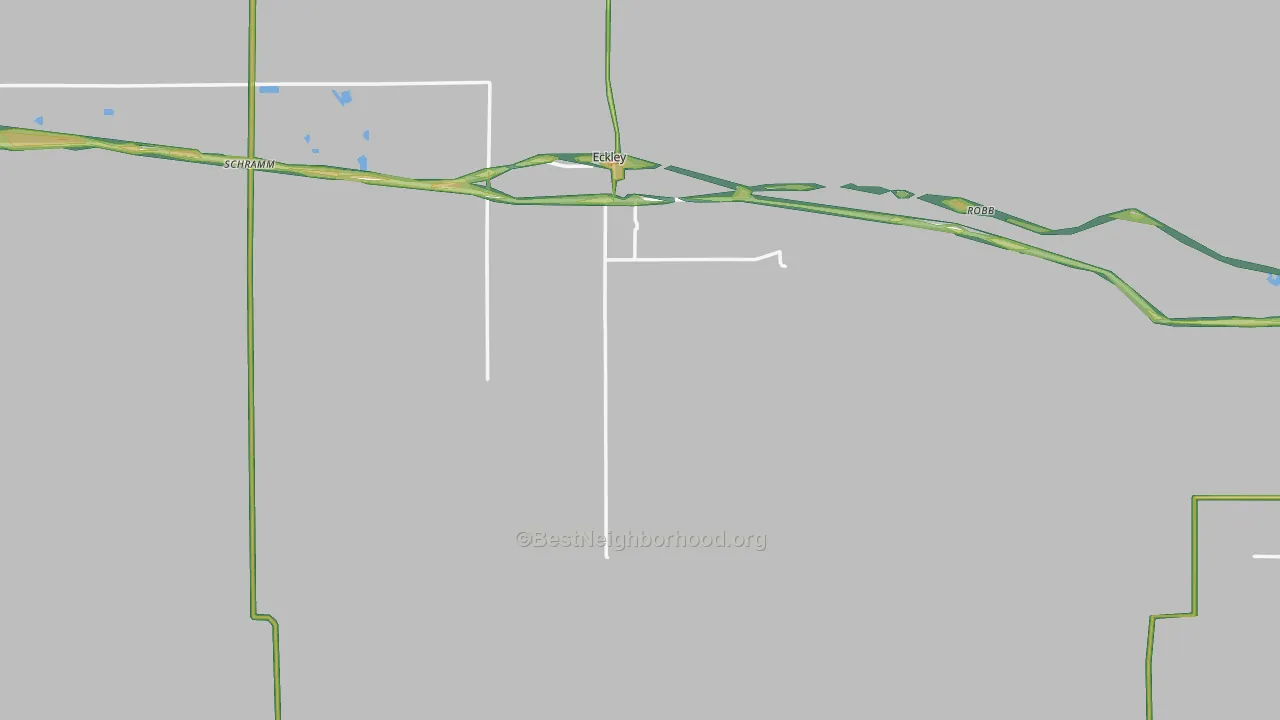 Yuma County, CO Map of Noise Levels in Yuma County