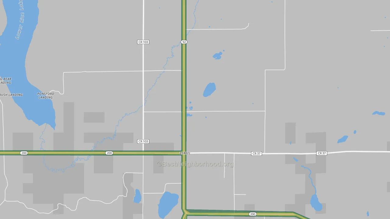 Zerkel, MN Map of Noise Levels in Zerkel