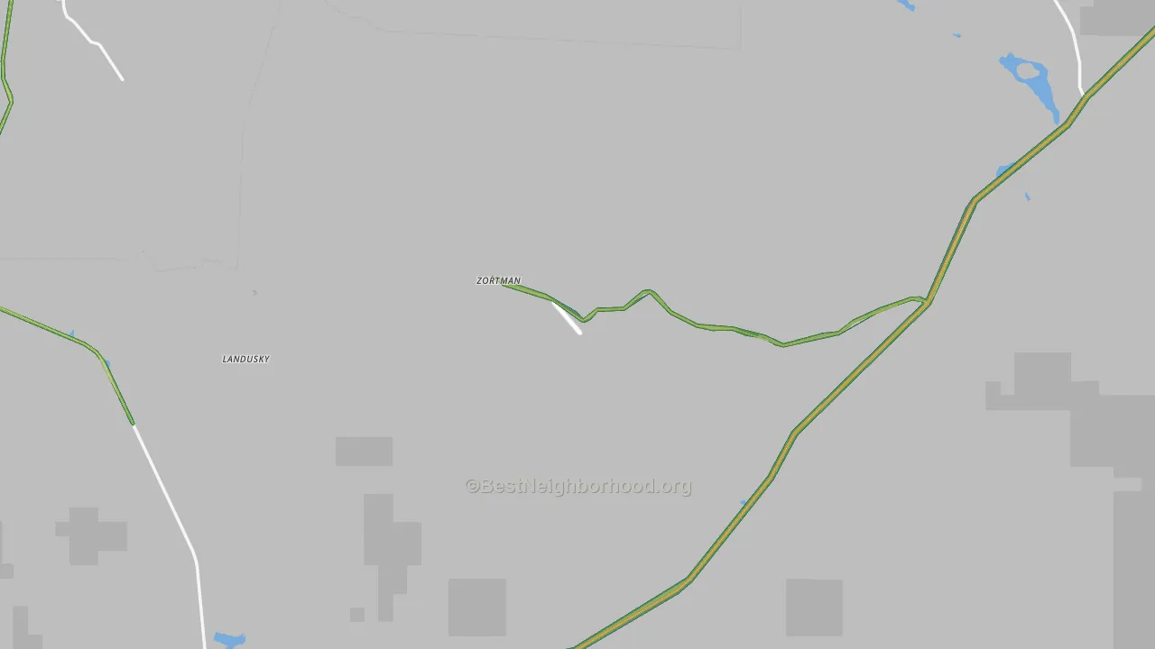 Zortman, MT Map of Noise Levels in Zortman