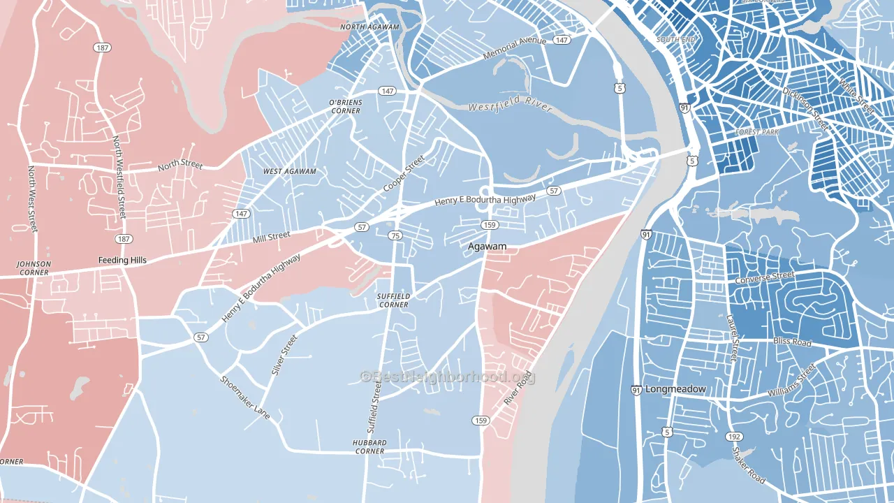 01001, MA block-group political-lean map