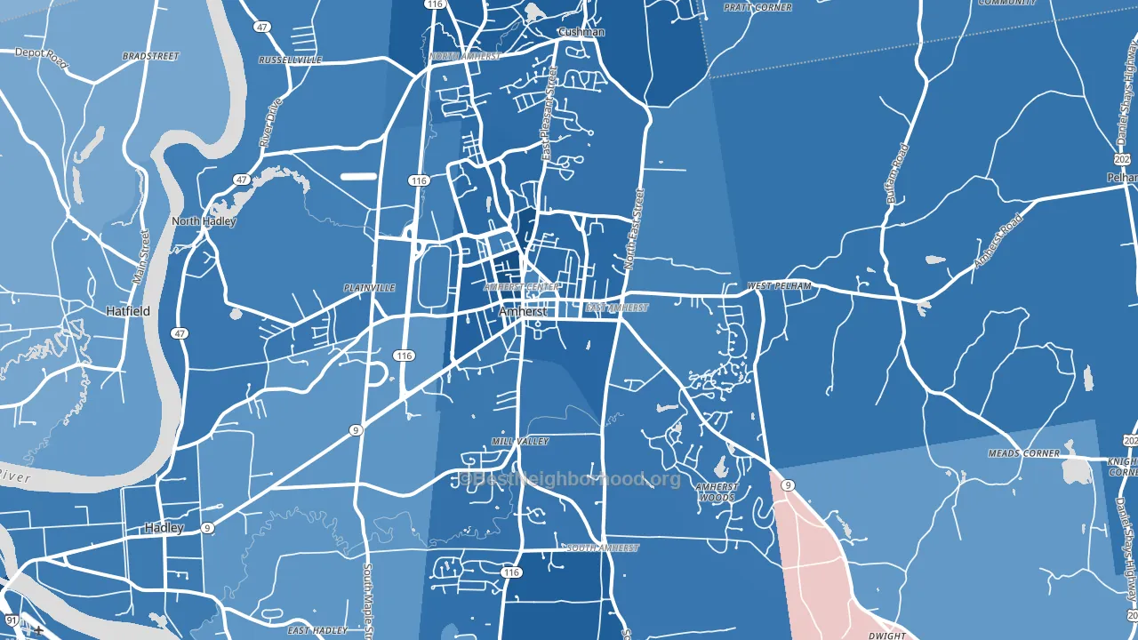 01002, MA block-group political-lean map