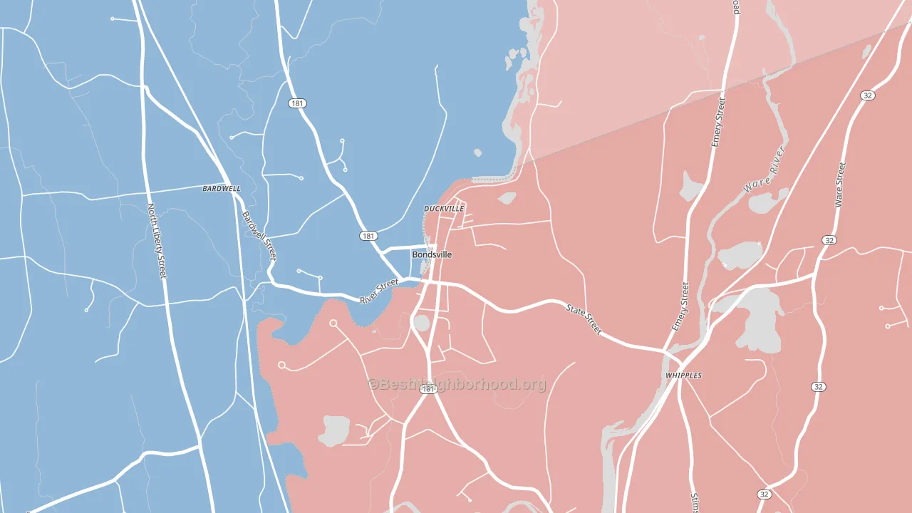 01009, MA block-group political-lean map