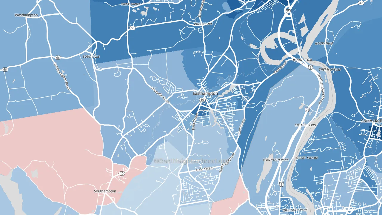 01027, MA block-group political-lean map