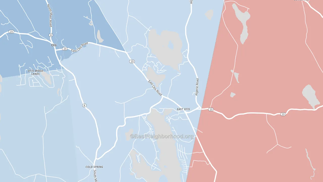 01029, MA block-group political-lean map