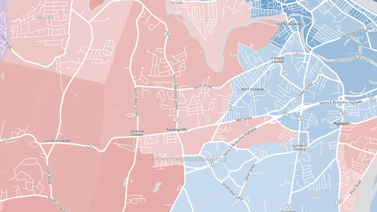 01030, MA block-group political-lean map