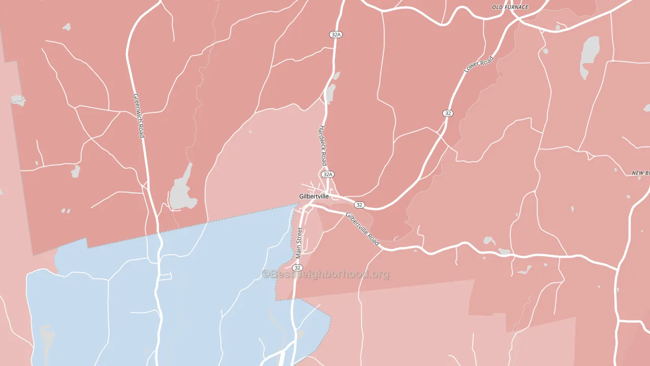 01031, MA block-group political-lean map
