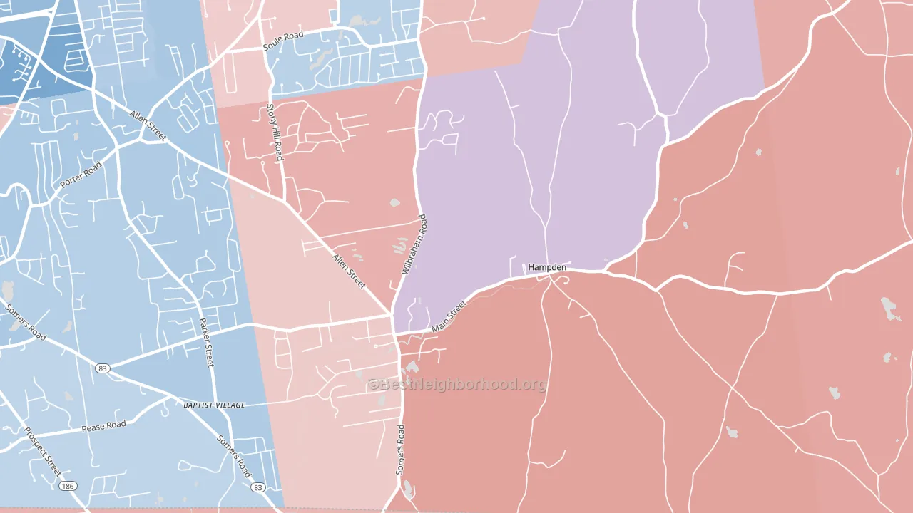 01036, MA block-group political-lean map