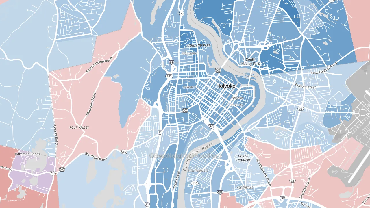 01040, MA block-group political-lean map