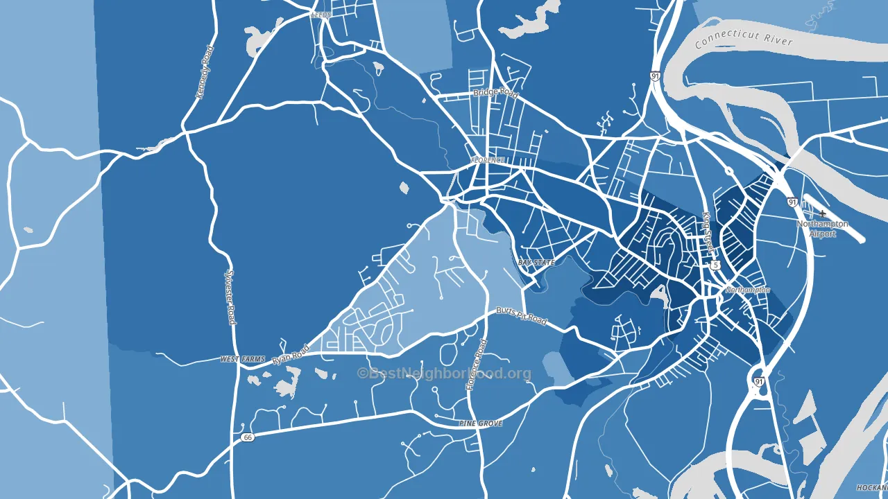 01062, MA block-group political-lean map