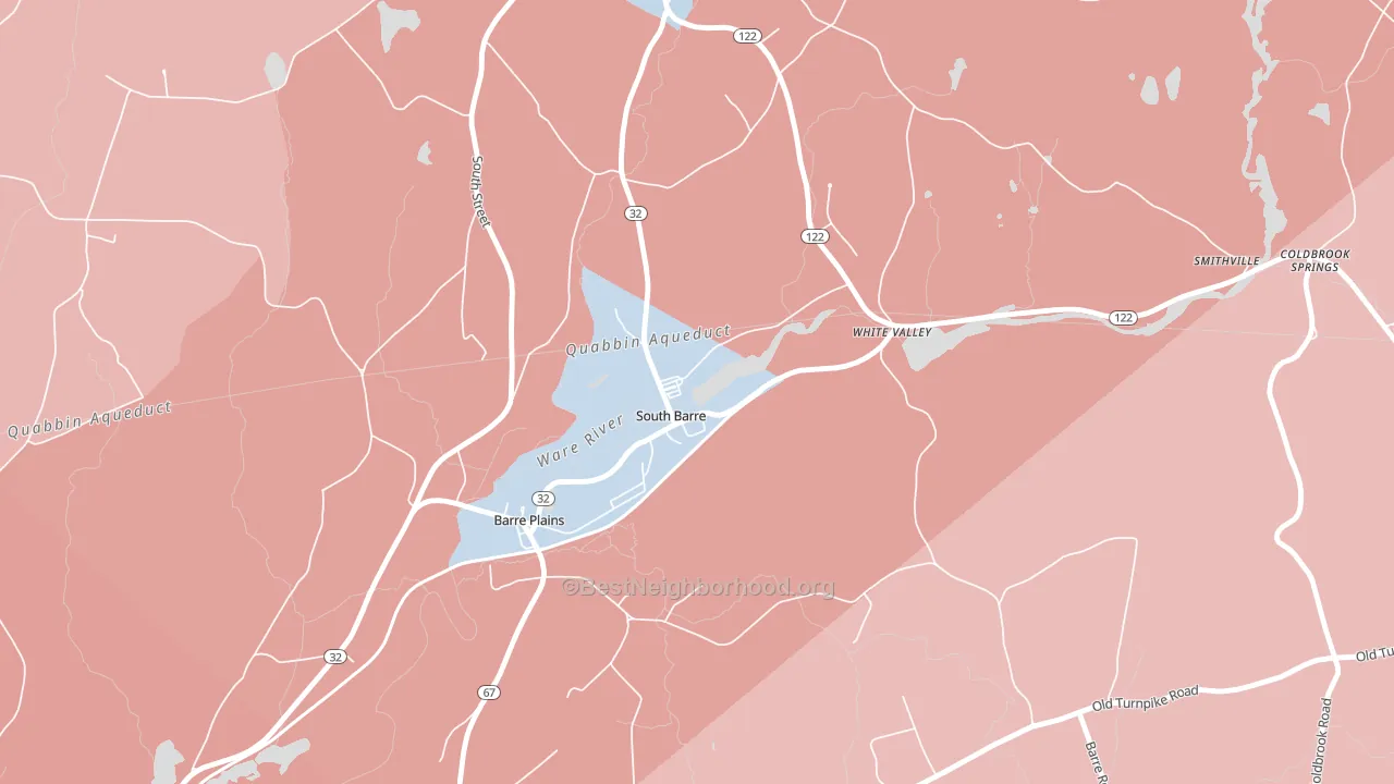 01074, MA block-group political-lean map