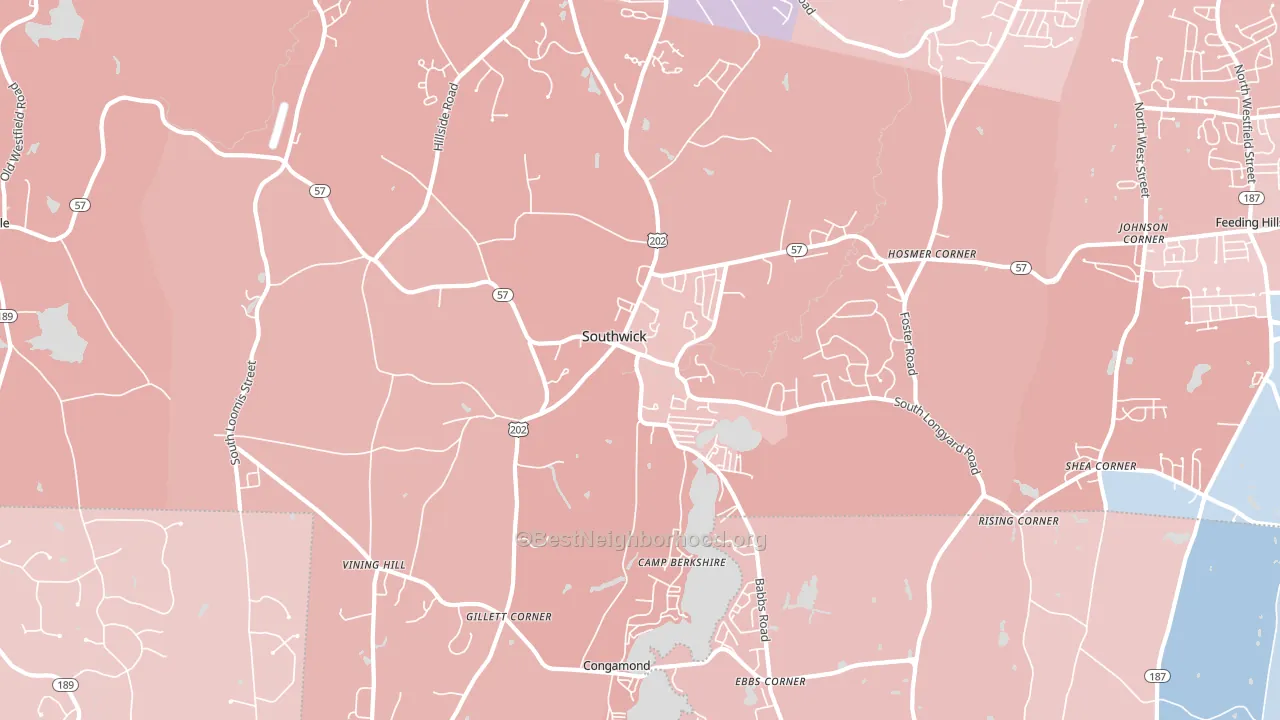 01077, MA block-group political-lean map