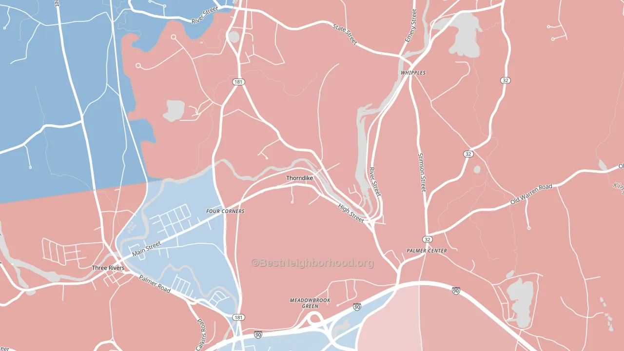 01079, MA block-group political-lean map