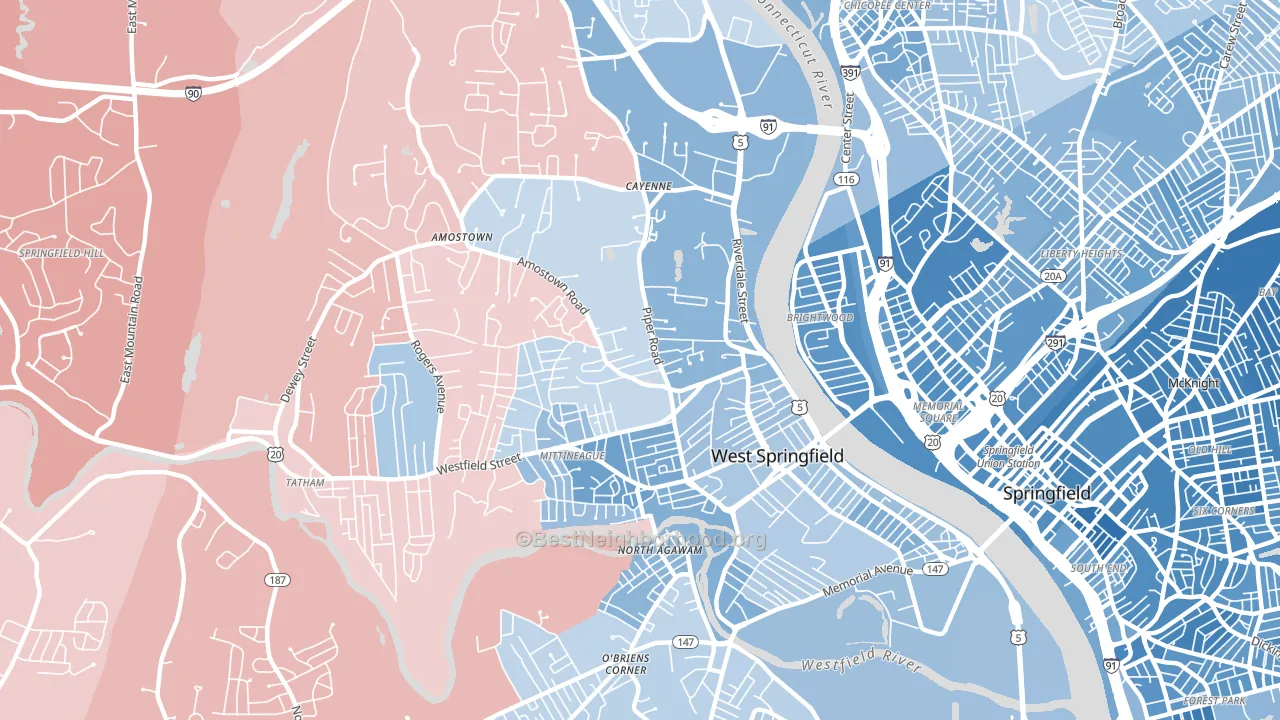 01089, MA block-group political-lean map