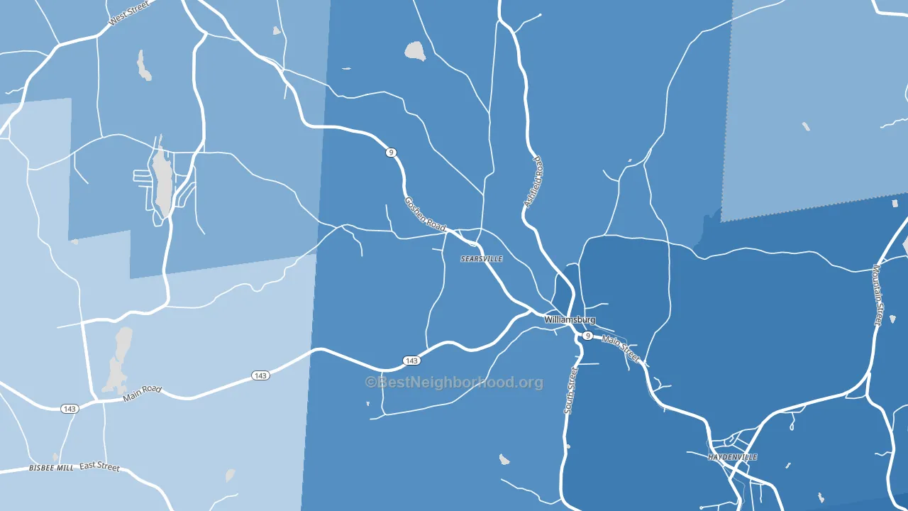 01096, MA block-group political-lean map