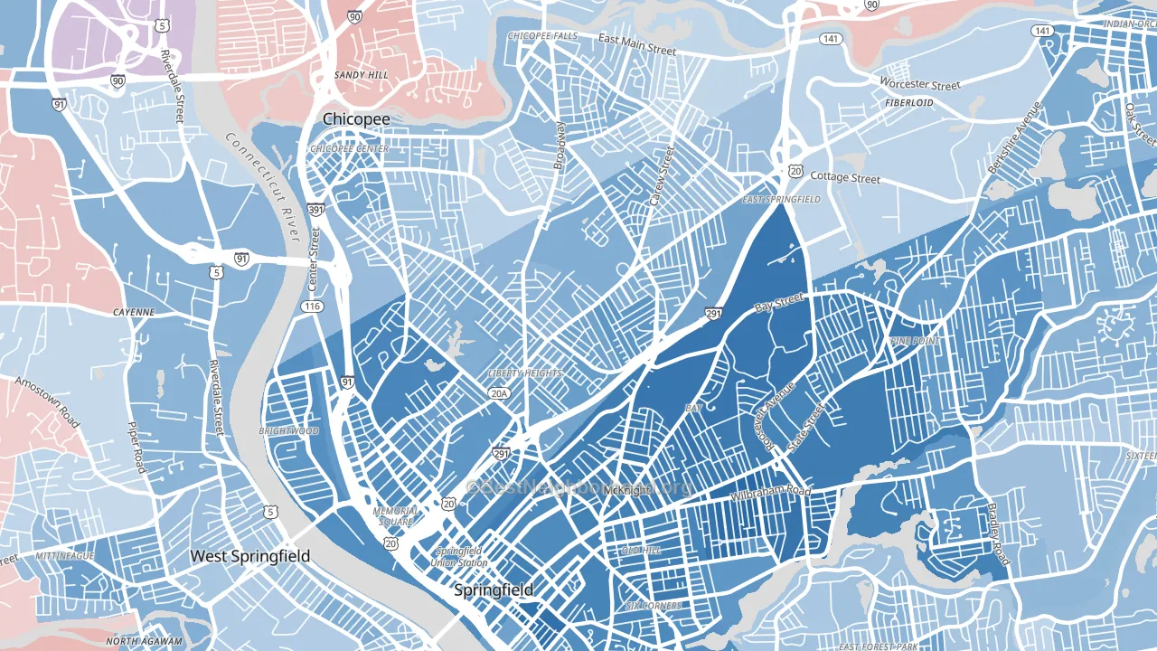 01104, MA block-group political-lean map