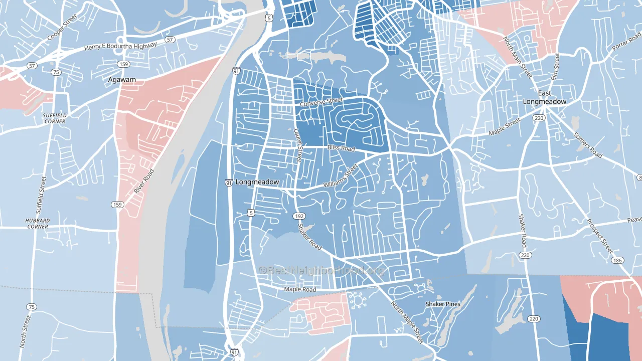 01106, MA block-group political-lean map