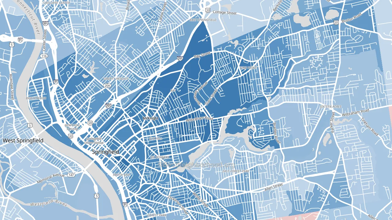 01109, MA block-group political-lean map