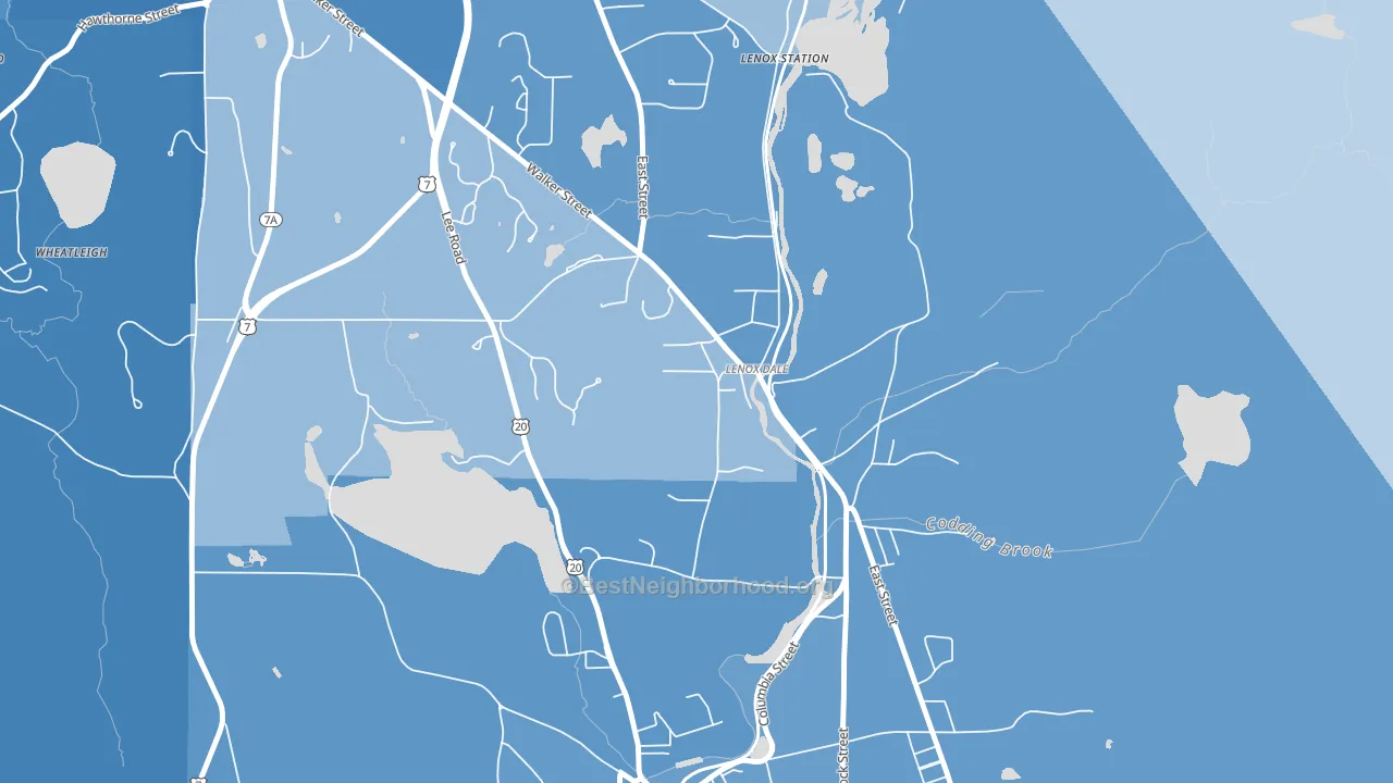 01242, MA block-group political-lean map