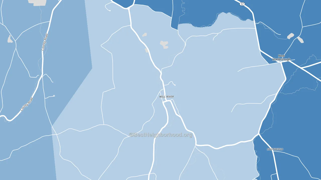 01244, MA block-group political-lean map