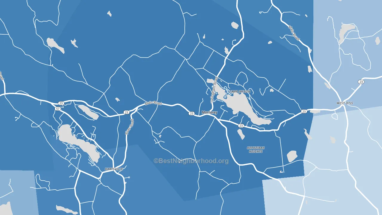 01245, MA block-group political-lean map