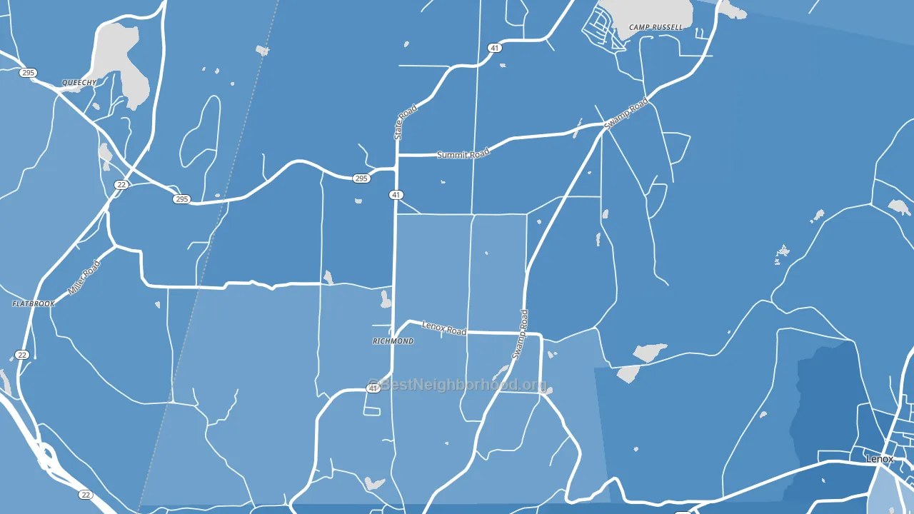 01254, MA block-group political-lean map