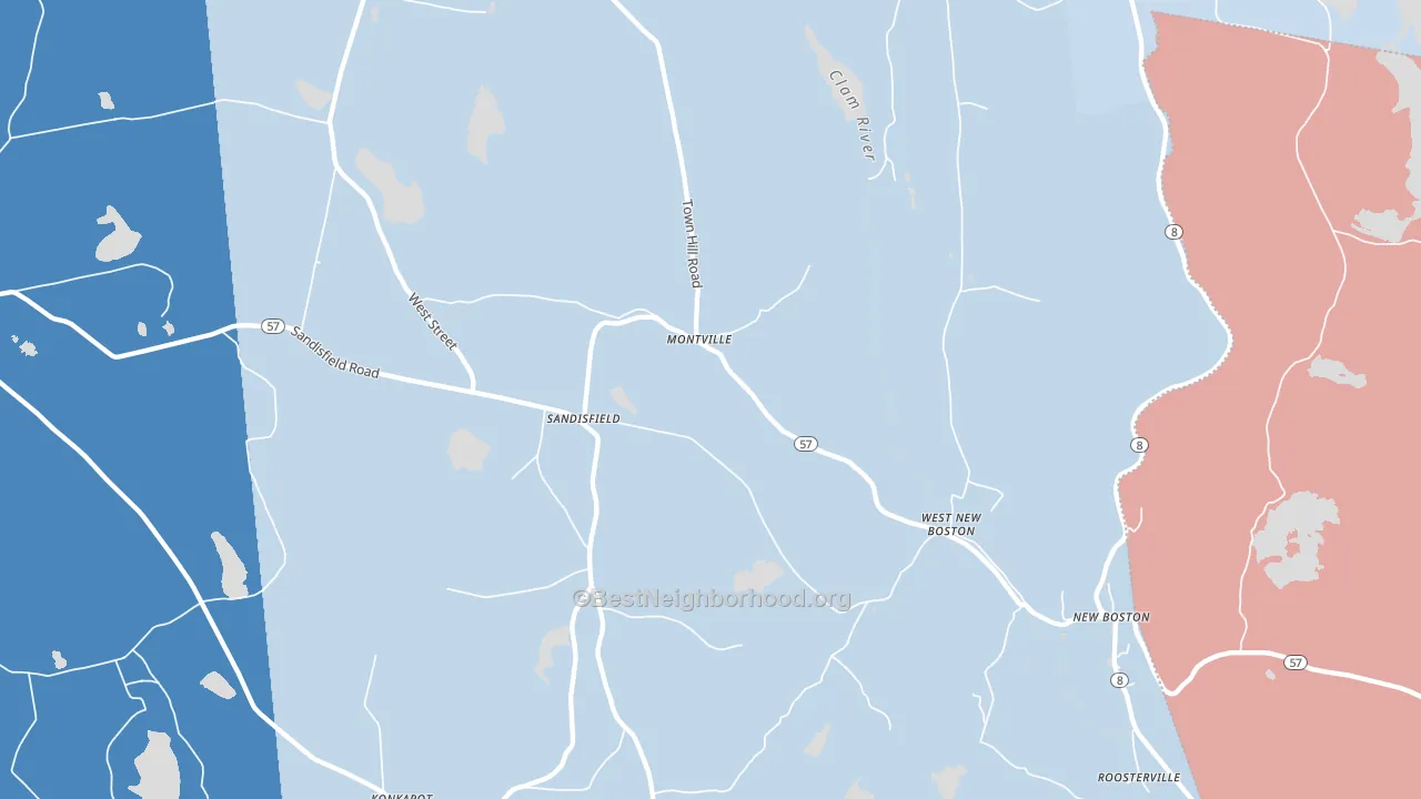 01255, MA block-group political-lean map