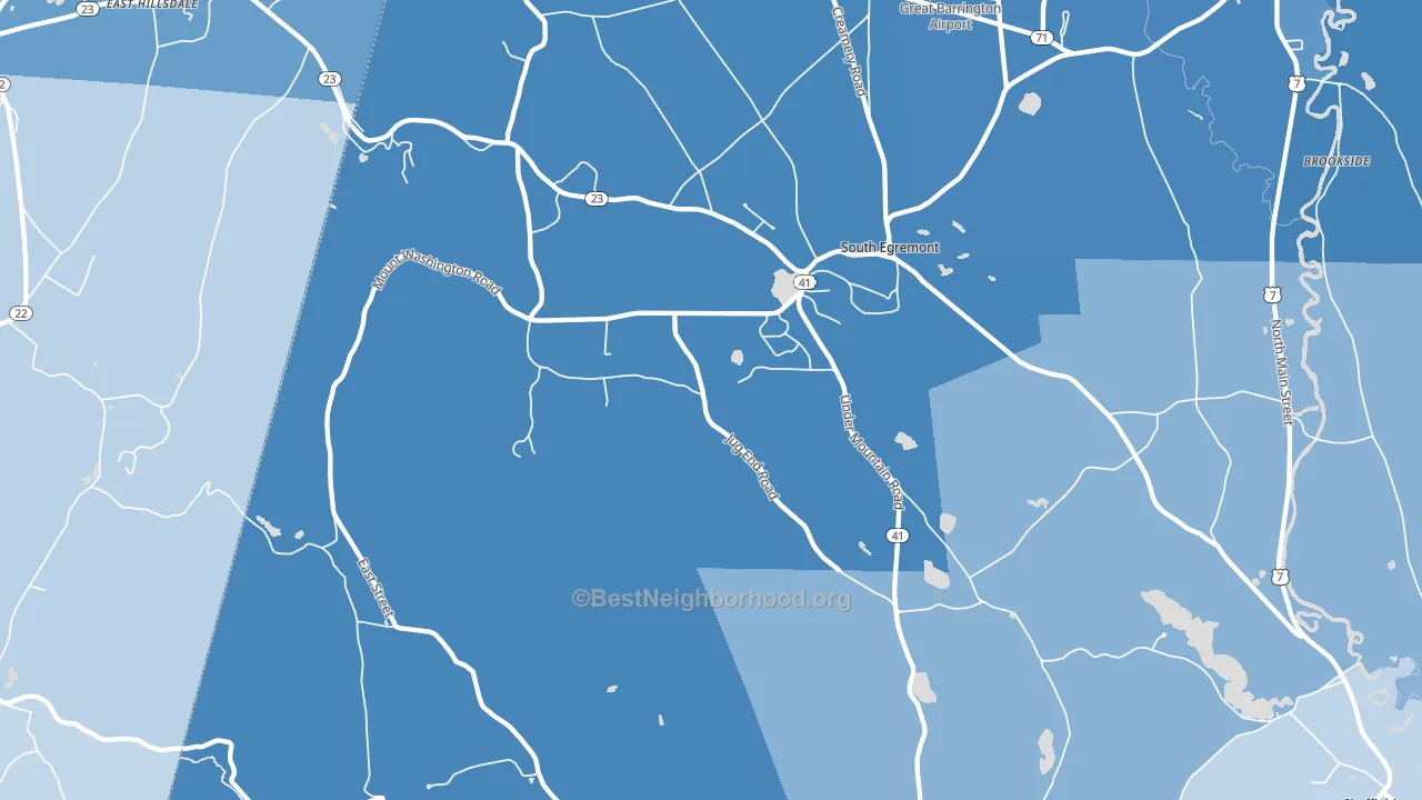 01258, MA block-group political-lean map