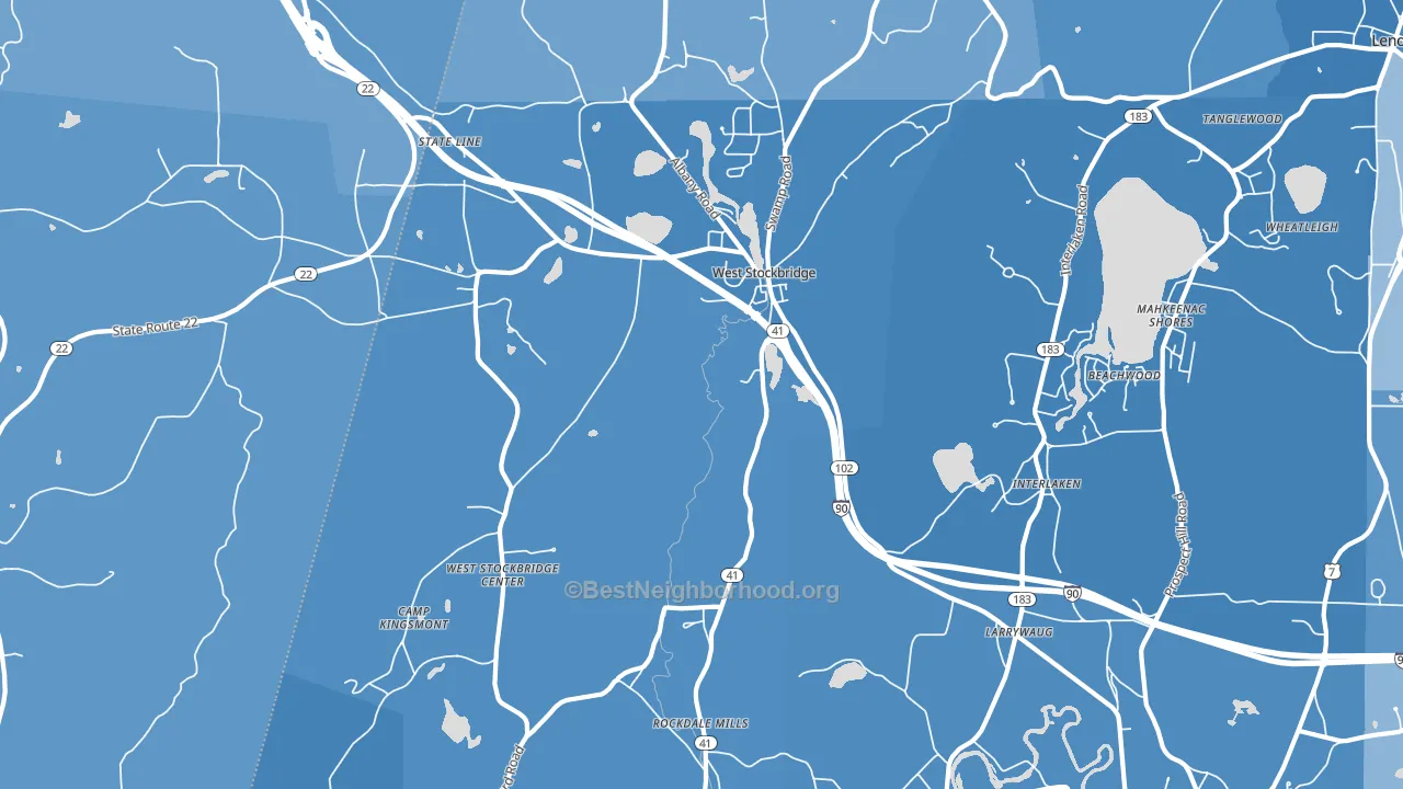 01266, MA block-group political-lean map