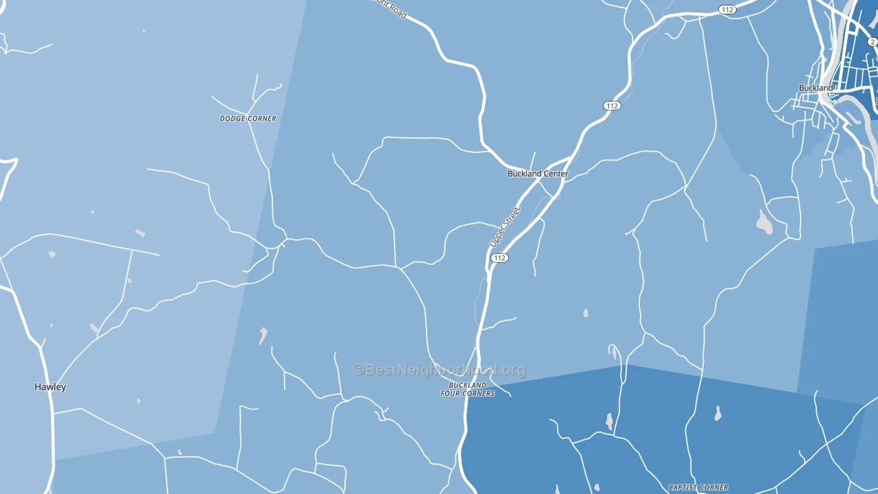 01338, MA block-group political-lean map