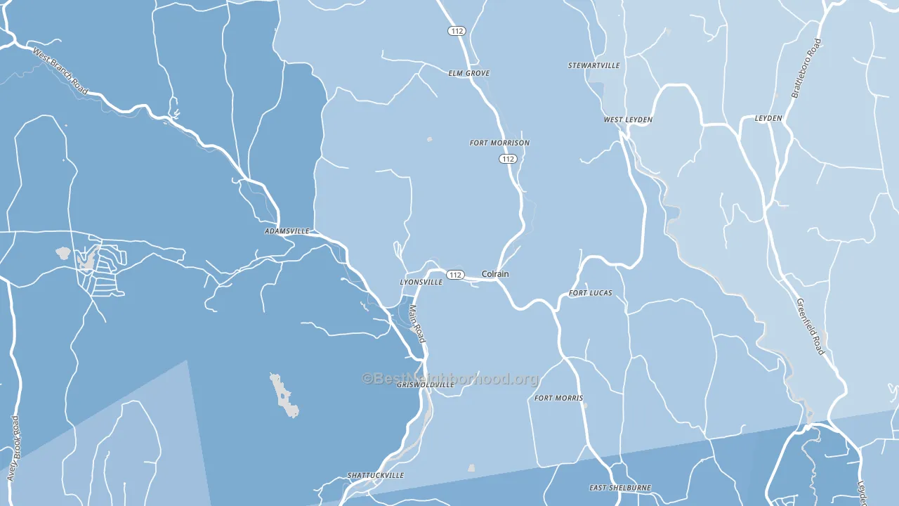 01340, MA block-group political-lean map