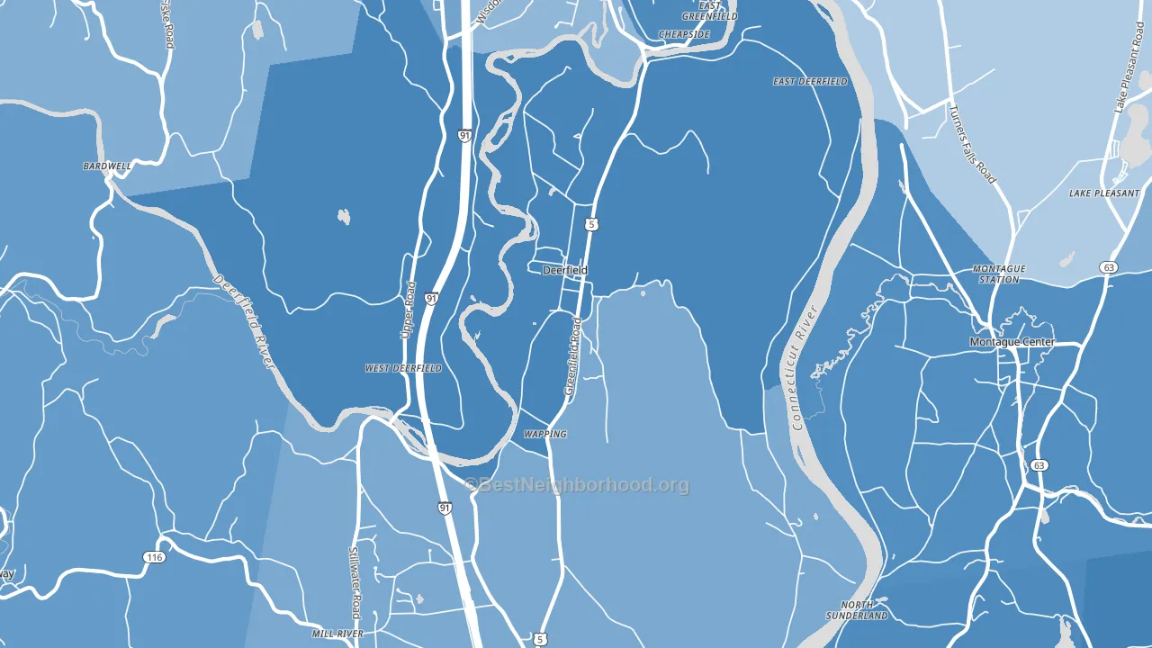 01342, MA block-group political-lean map
