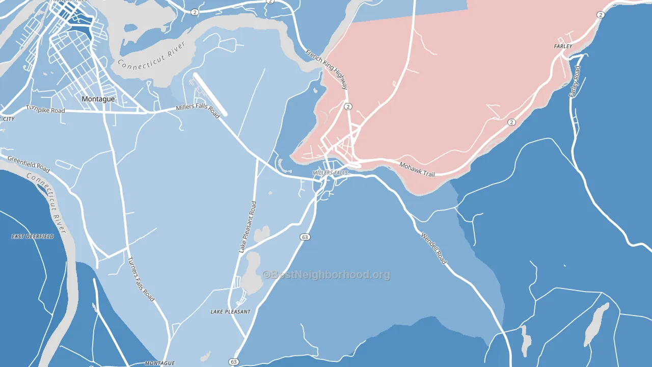 01349, MA block-group political-lean map