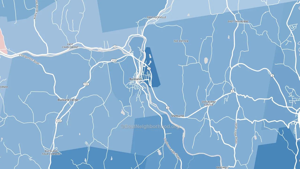 01370, MA block-group political-lean map