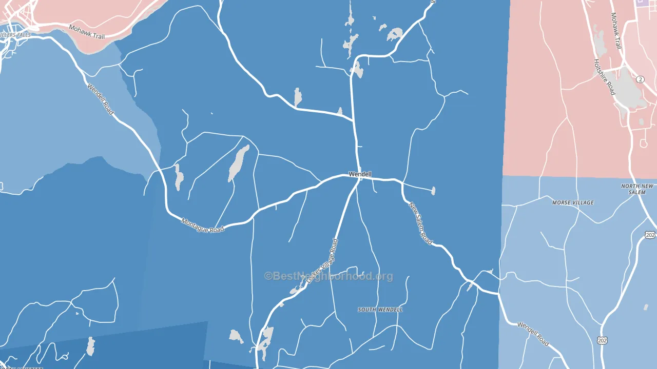 01379, MA block-group political-lean map