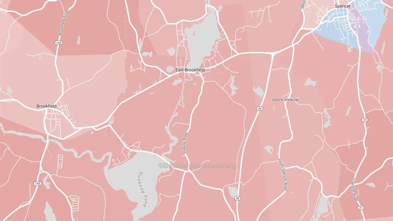 01515, MA block-group political-lean map