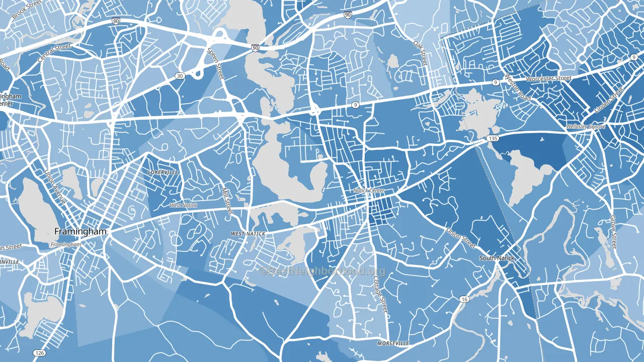 01760, MA block-group political-lean map