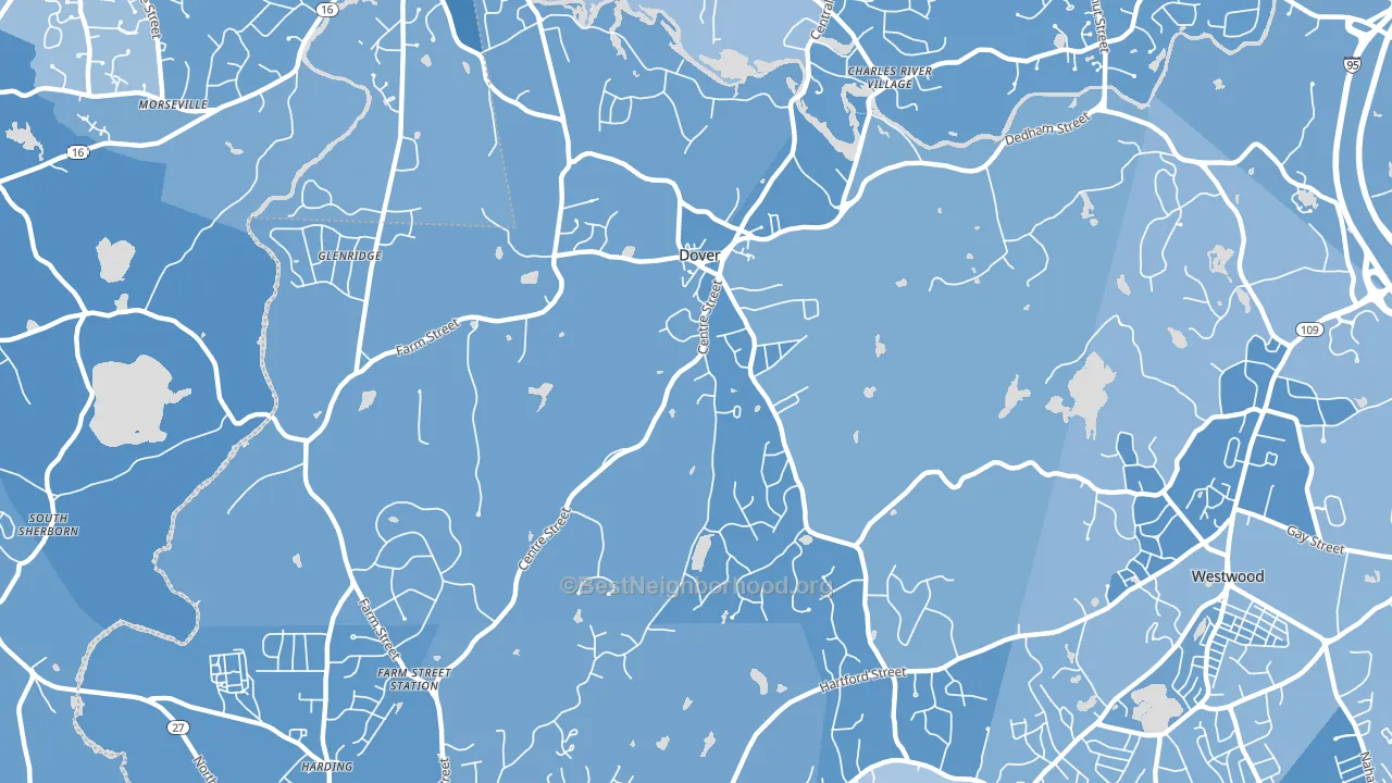 02030, MA block-group political-lean map