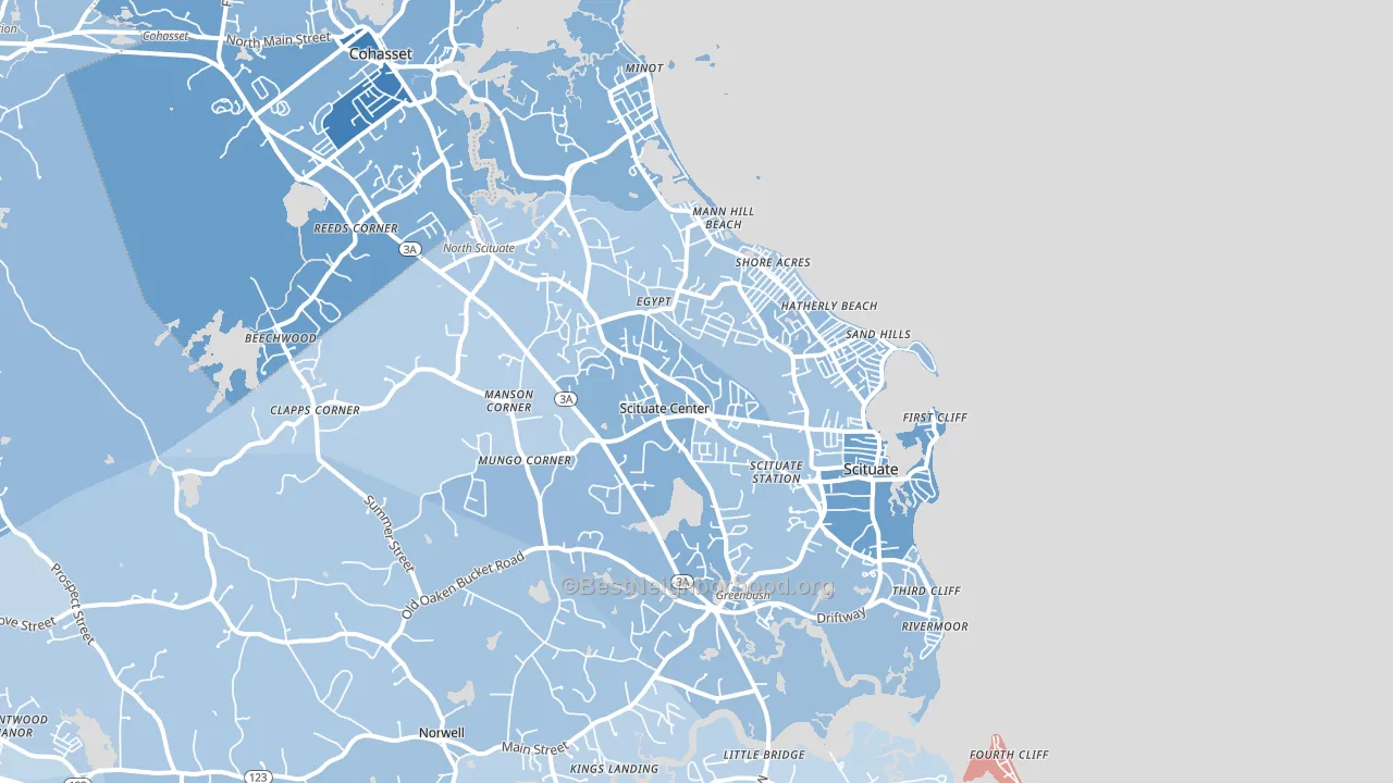 02066, MA block-group political-lean map